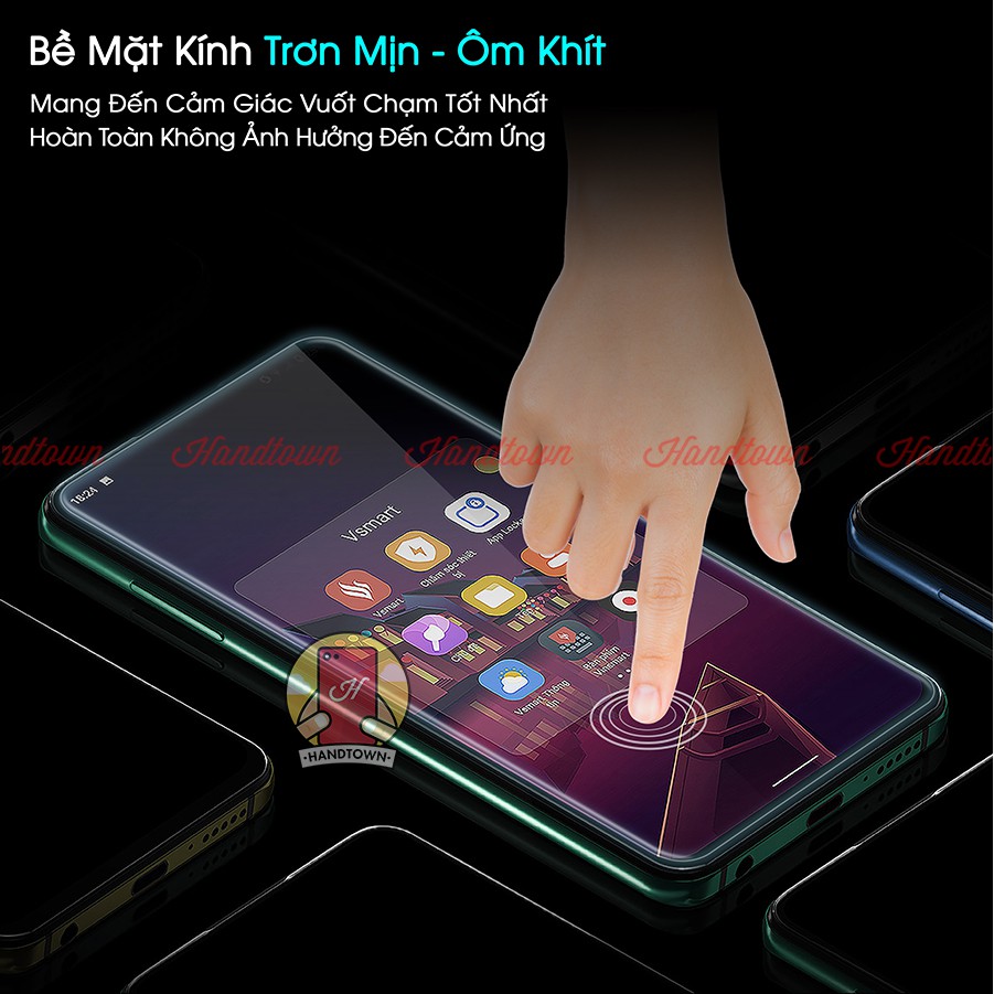 Bộ 2 Miếng Kính Cường Lực Trong Suốt Không Full Màn Vsmart Live 4 Chính Hãng Gor