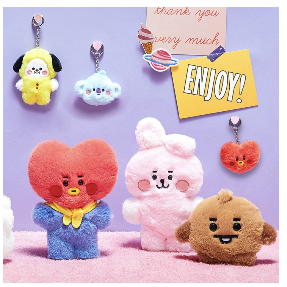 Búp Bê Nhồi Bông Hình Bt21 Line Friends 20cm