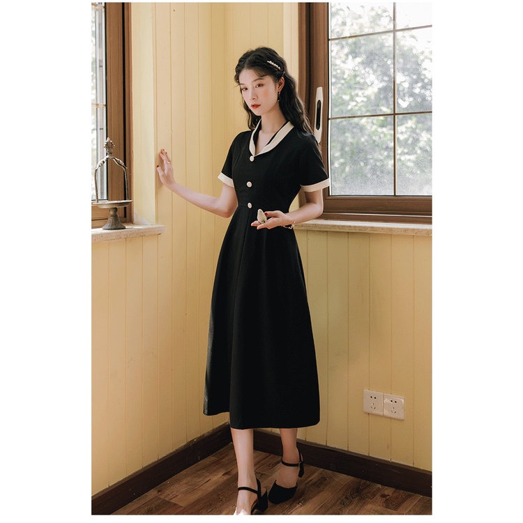 Đầm Sơmi Dáng Dài Thiết Kế Đơn Giản Cho Nàng Công Sở