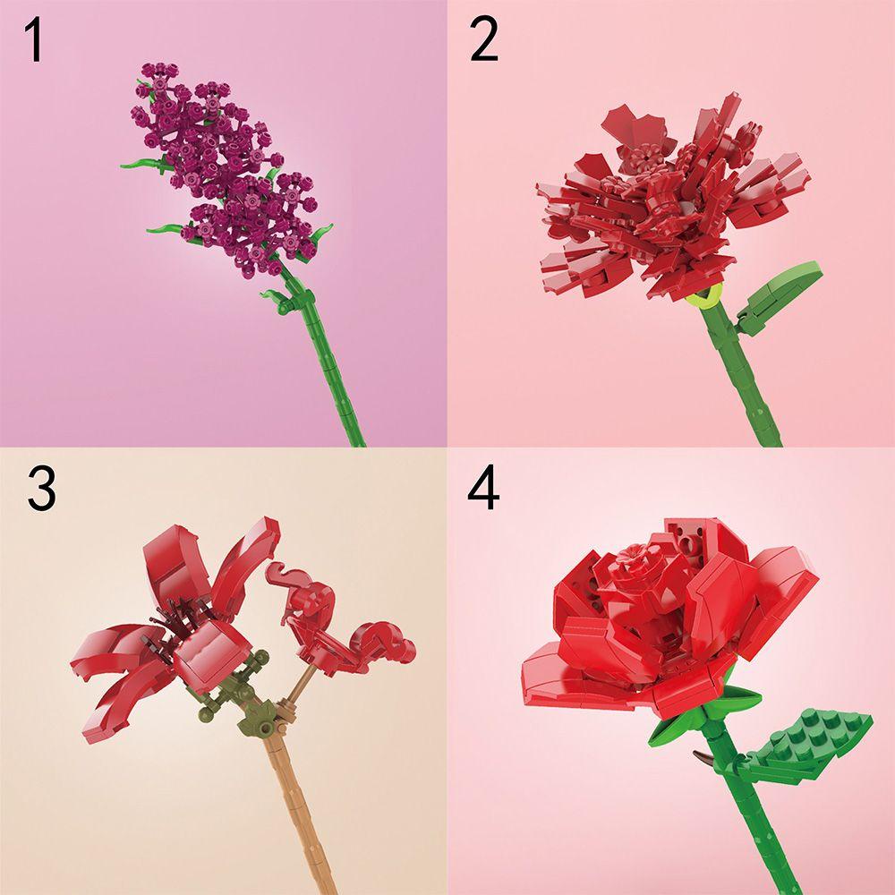 RAINBOW Đồ Chơi Lắp Ráp Hình Hoa Hồng Mới