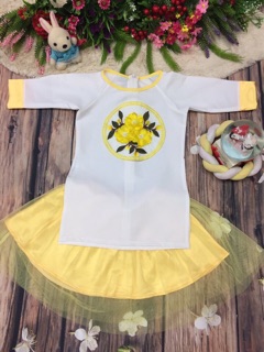Set áo dài cách tân mẹ và bé