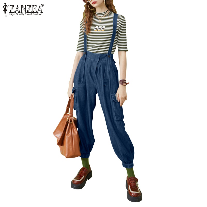 Quần yếm Zanzea dáng dài thời trang cho nữ