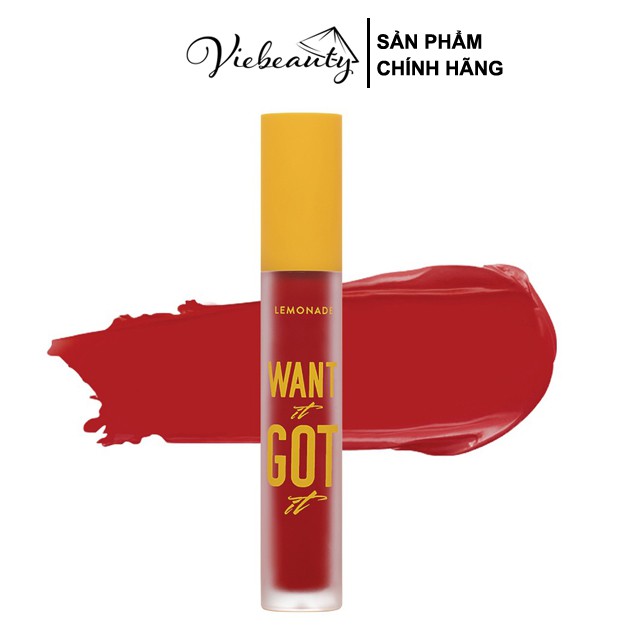 Son Kem Lì Nhẹ Môi Lemonade Want It Got It Lipcream 5g - Khongcoson