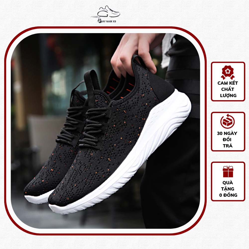 Giày thể thao Sneaker Nam D53, phong cách trẻ trung năng động, đế cao su non đi cực êm