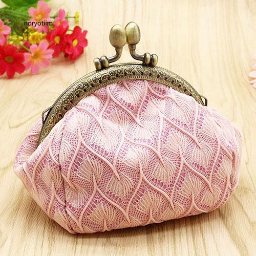 Ví cầm tay phong cách ren vintage hợp thời trang cho nữ
