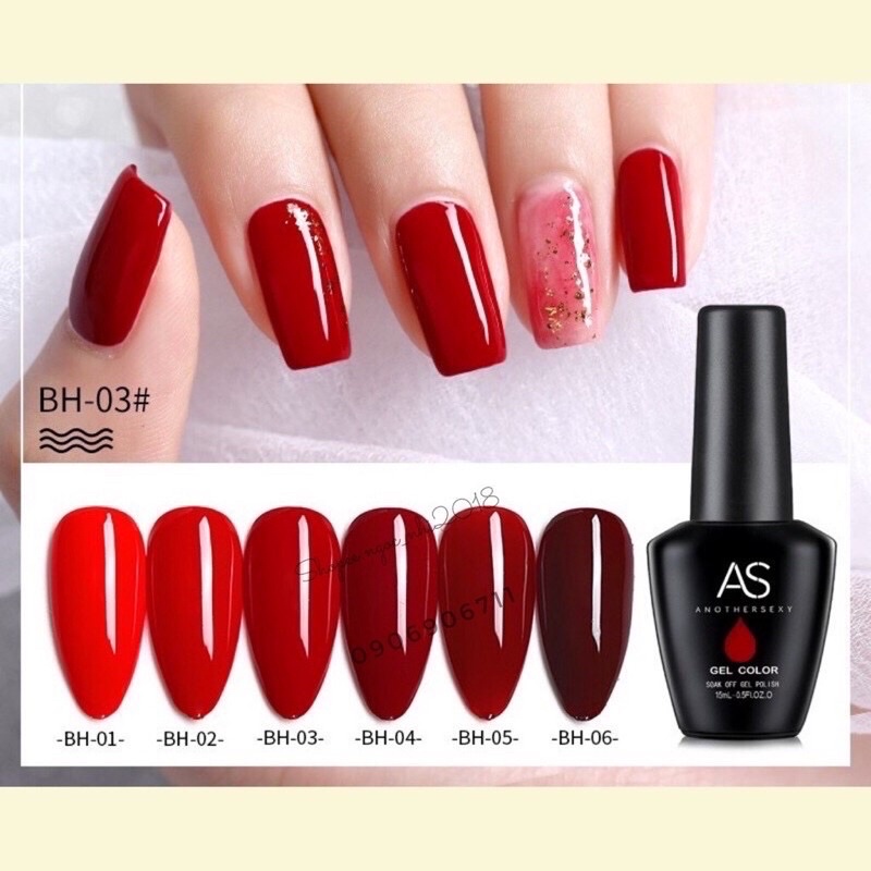 Sơn gel AS đỏ boradroe Red
