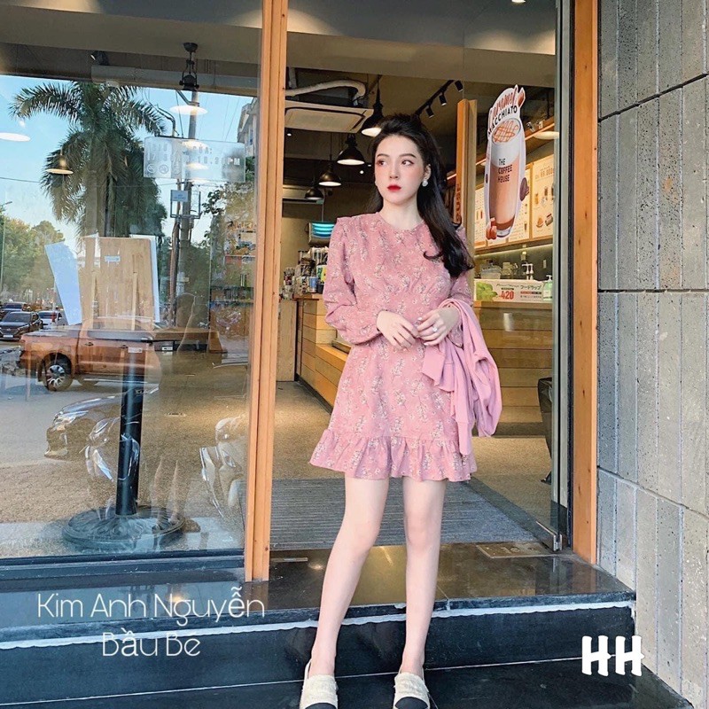 [FREESHIP+ẢNH THẬT] Váy Nhung Hoa Nhí Hàng L1💋💋💋 | BigBuy360 - bigbuy360.vn