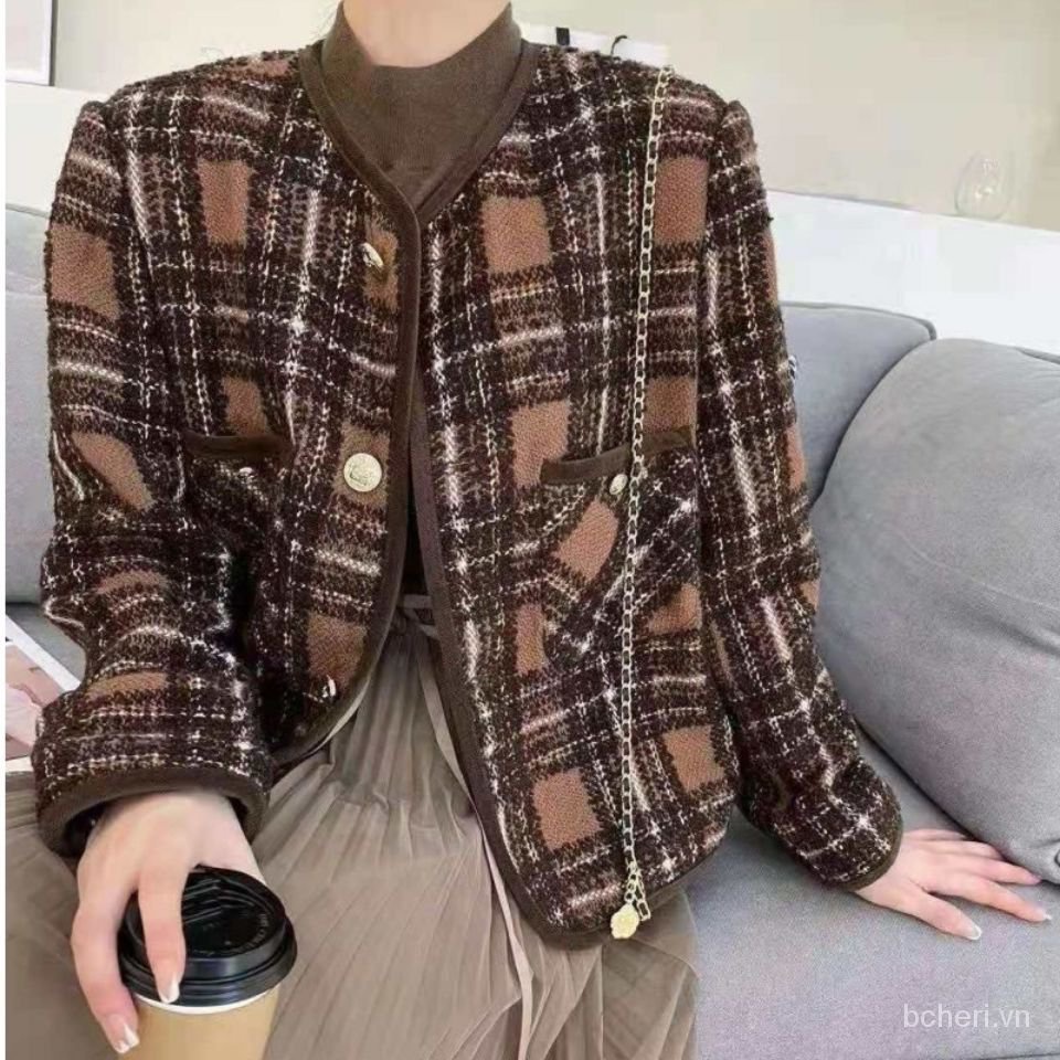 áo khoác dạ tweed, thu đông 2021, chất đẹp mẫu mới