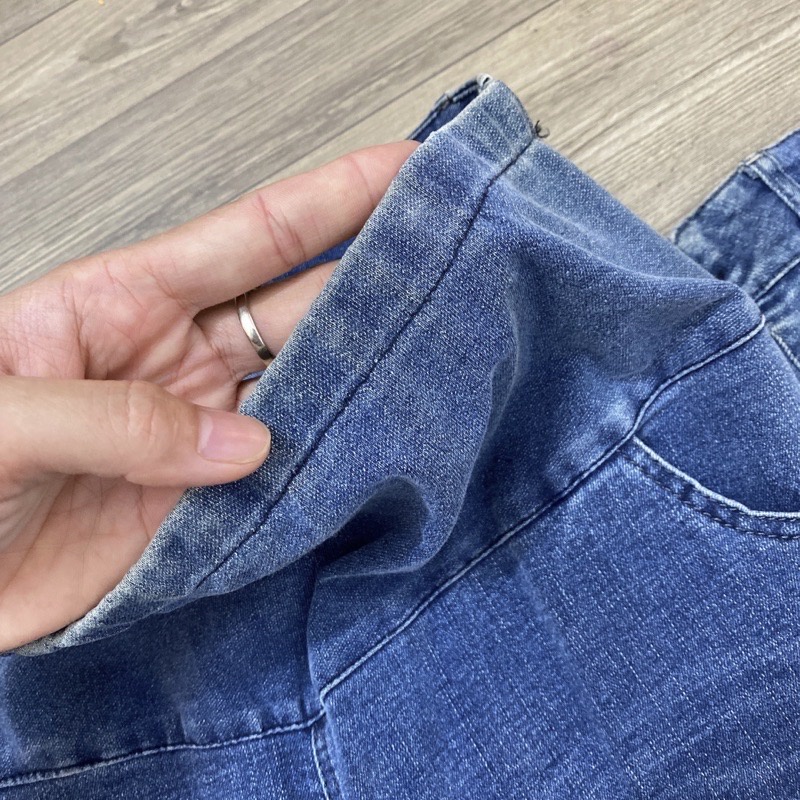 Quần jean Bầu☘️Hàng loại 1☘️ảnh thật shop mặc chụp☘️chất siêu mềm đẹp☘️có co gian nhẹ☘️chun chỉnh bụng theo từng thai kì