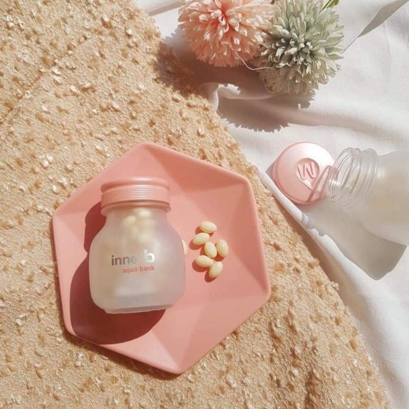 Viên uống cấp nước Aqua Rich/Bank ( vàng/ hồng) Hàn Quốc chính hãng
