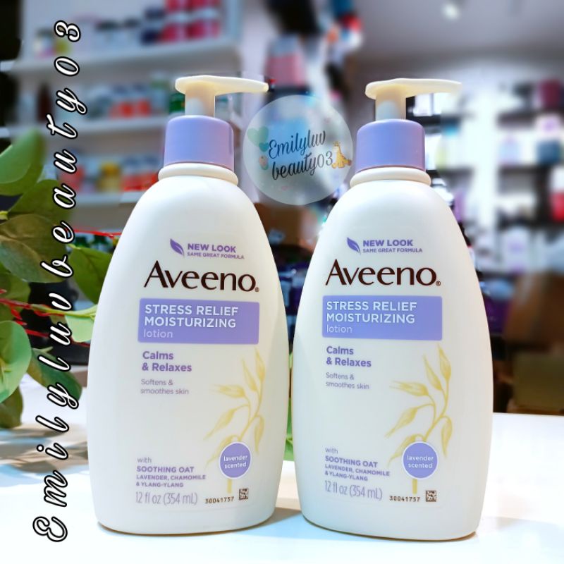 Kem Dưỡng Thể Aveeno Stress Relief Dưỡng Ẩm Giảm Căng Thẳng 354ml date 2023