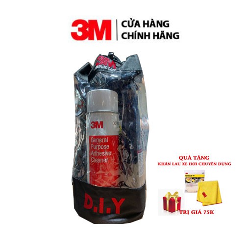 (COMBO) Bộ 5 sản phâm DIY 3M  chăm sóc xe hơi chuyên dụng - Tặng khăn lau xe hơi chuyên dụng 3M