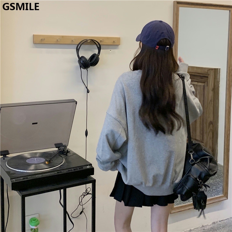 Áo Sweater Mỏng In Hình Dễ Thương Mùa Thu Hàn Quốc