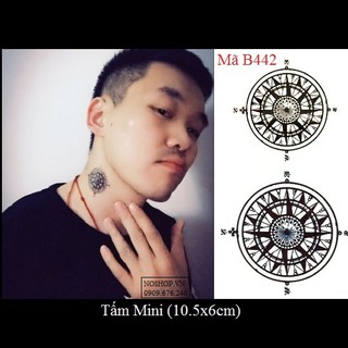 Xăm dán Tattoo la bàn B442