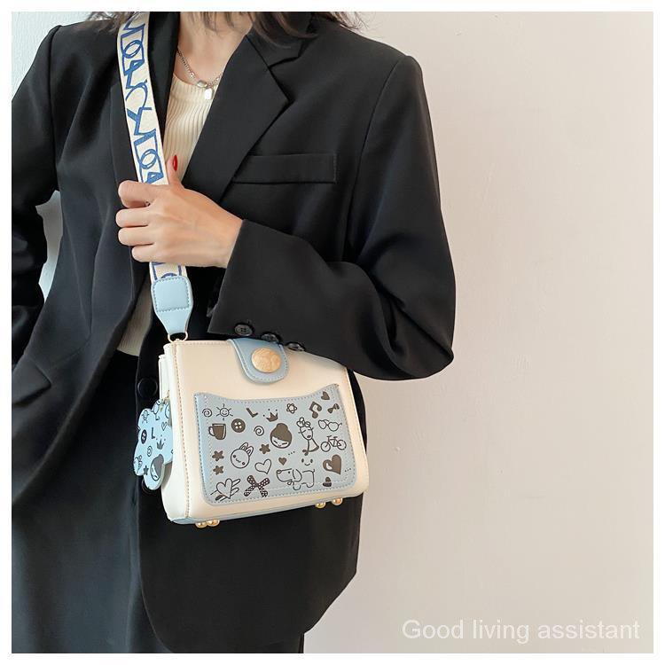 Graffiti Crossbody Bucket Bags Summer Fashion 2022 New For Women