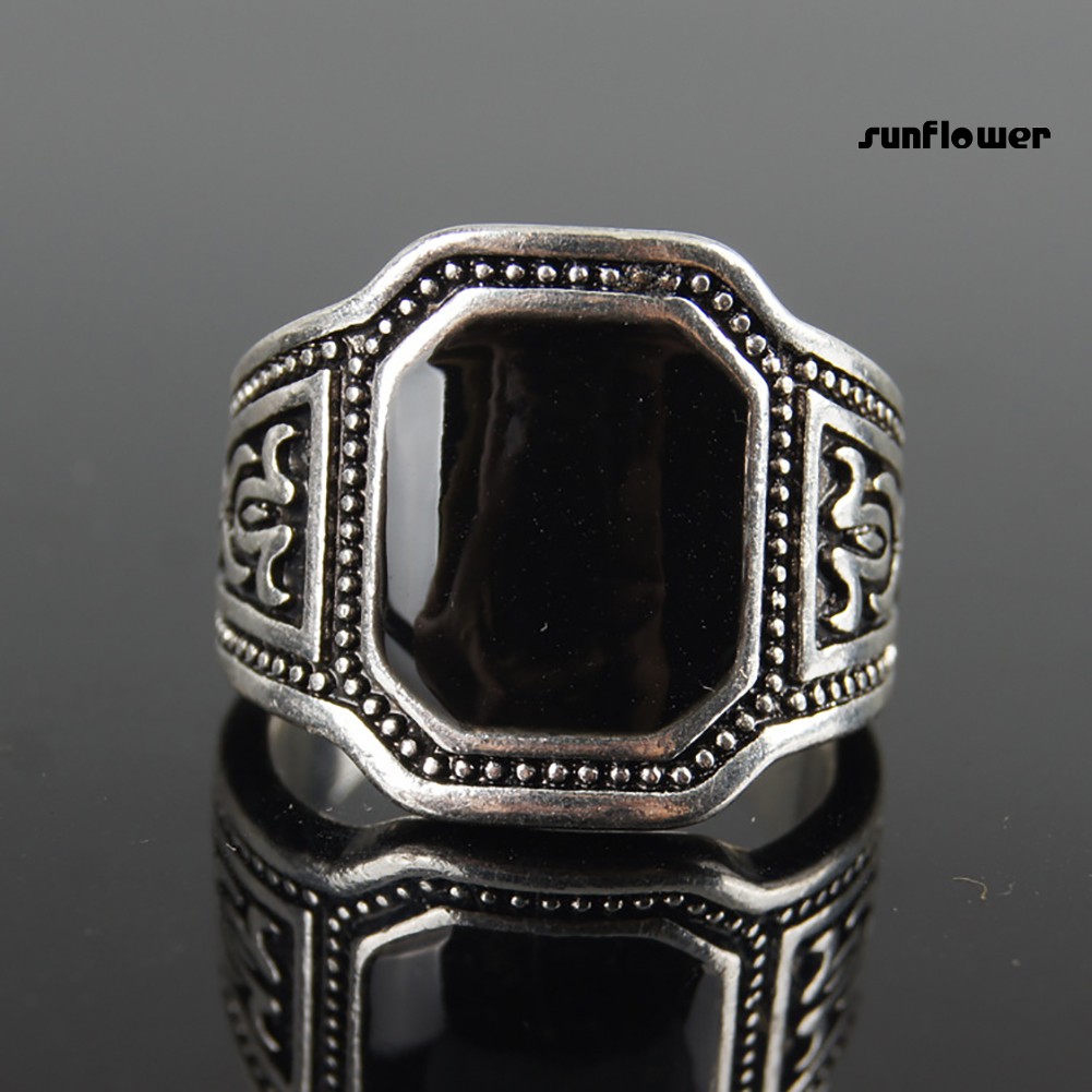 Nhẫn Hợp Kim Kẽm Phong Cách Cổ Điển Cho Nam