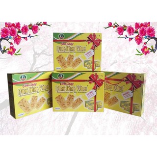 Cơm cháy chà bông tẩm gia vị Ninh Bình Vàng xách 4 hộp 250g - Vườn Đặc Sản