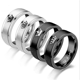 Nhẫn chất liệu thép titan Sd011 họa tiết vương miện xinh xắn