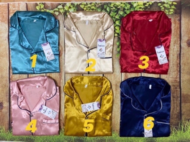 Bộ pijama phi bóng (áo dài quần dài) | BigBuy360 - bigbuy360.vn