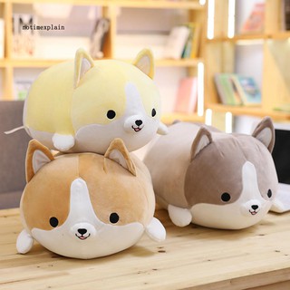 Thú bông mềm mại hiình chú chó Corgi dễ thương kích thước 35x50x60cm