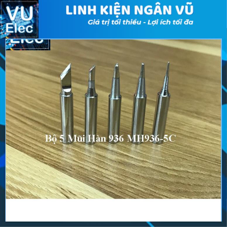 Combo 5 Mũi Hàn Hakko (I+B+K+2.4D+3C) (Túi)