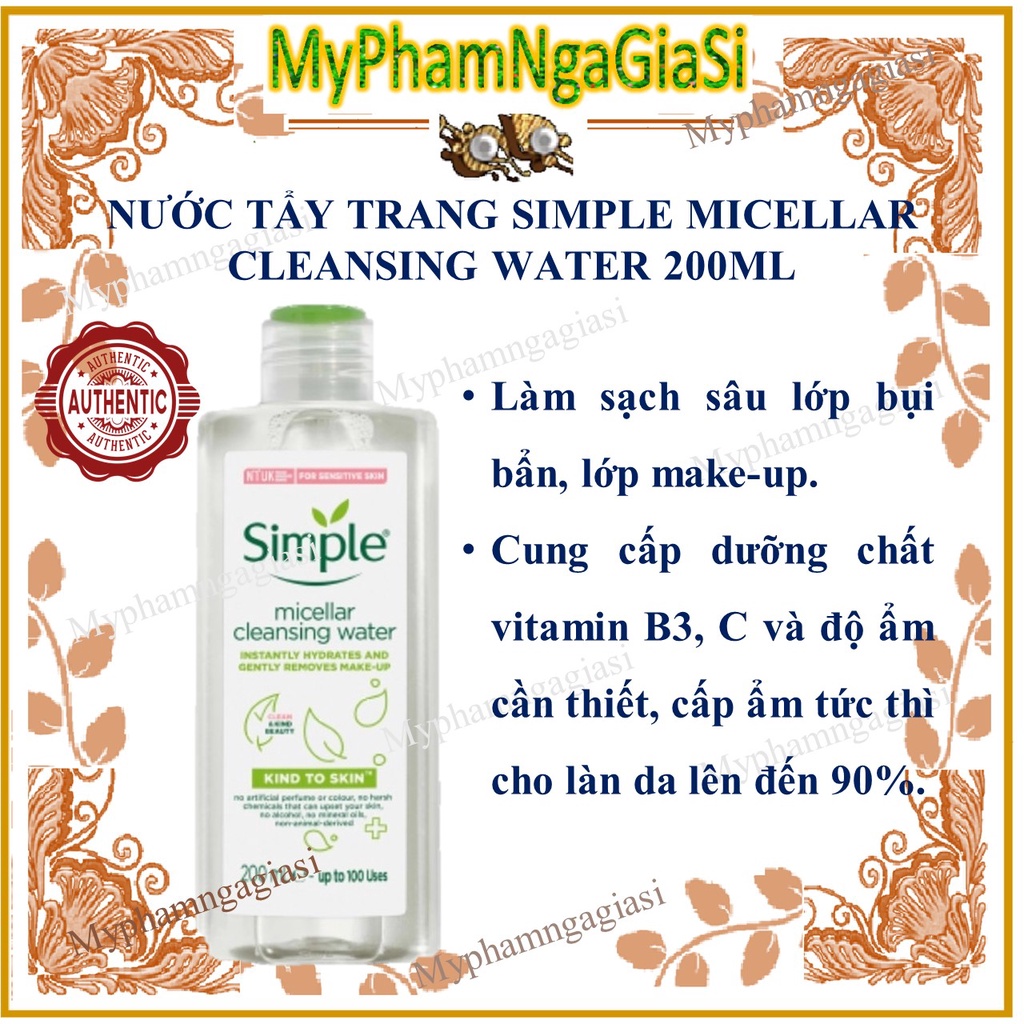 Nước Tẩy Trang Simple