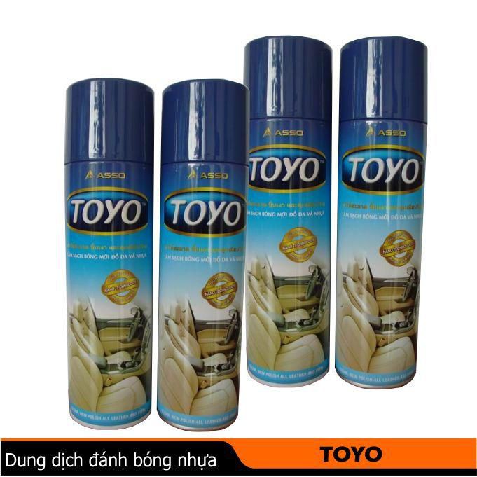 Chai xịt làm bóng bảo vệ bề mặt,bóng gỗ, da salon, ghế da Toyo 500ML