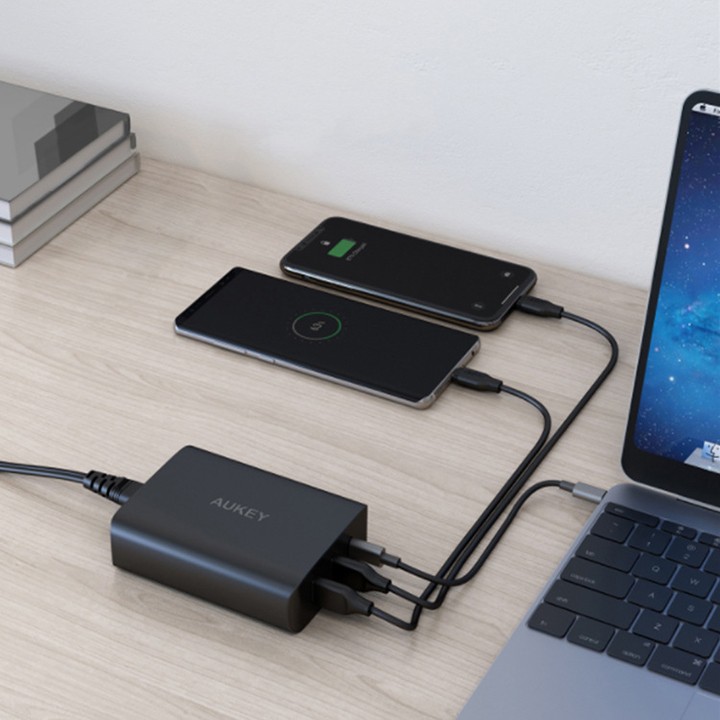 Củ sạc nhanh 3 cổng 74.5W PD 3.0 QC3.0 Aukey PA-Y13 #8