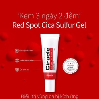 Kem chấm mụn 3 ngày 2 đêm Ciracle red spot sulful gel