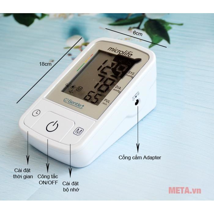 [CHÍNH HÃNG]Máy đo huyết áp sức khỏe A2 Basic công nghệ thông minh( Tặng kèm áo mưa)