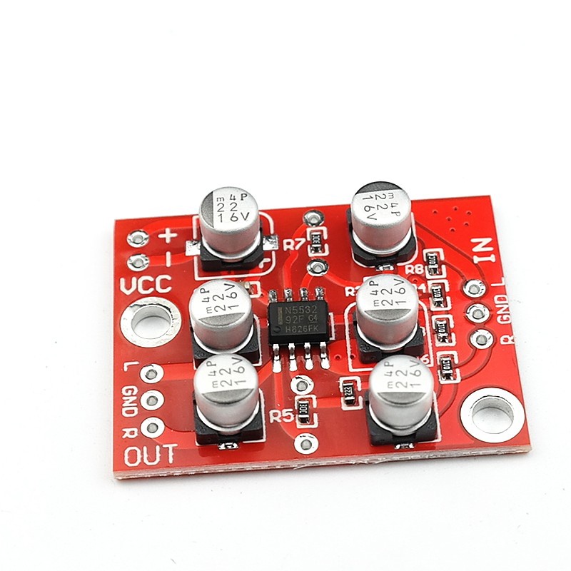 Mạch tiền khuếch đại NE5532 nguồn đơn (mạch pre)