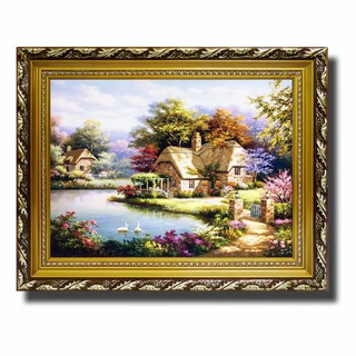 Tranh treo tường - Hòa Khí Sinh Tài 02 - (KHUNG GỖ - 40 x 50cm)
