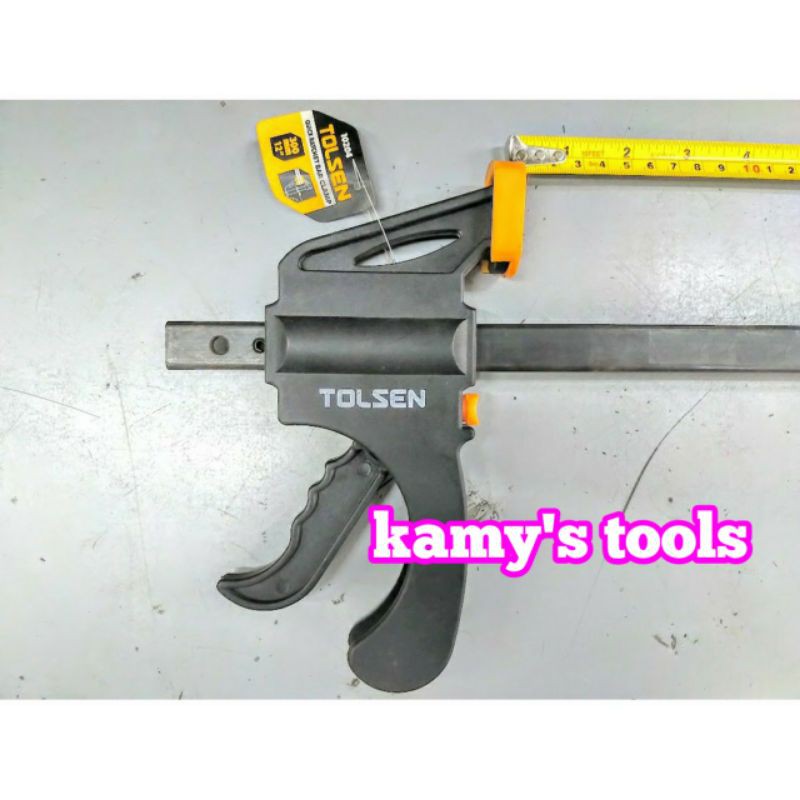 Cảo Kẹp Nhanh Độ Mở 300mm Tolsen 10204 (Kẹp Gỗ Nhanh, Cảo Gỗ)