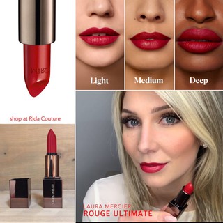 Son thỏi Laura Mercier Rouge Essentiel Silky Creme Lipstick in ROUGE ULTIME 1.4g (unbox)