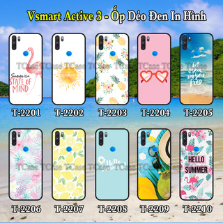 Ốp lưng Vsmart Active 3 dẻo đen in hình Hello Summer (mùa hè sôi động)