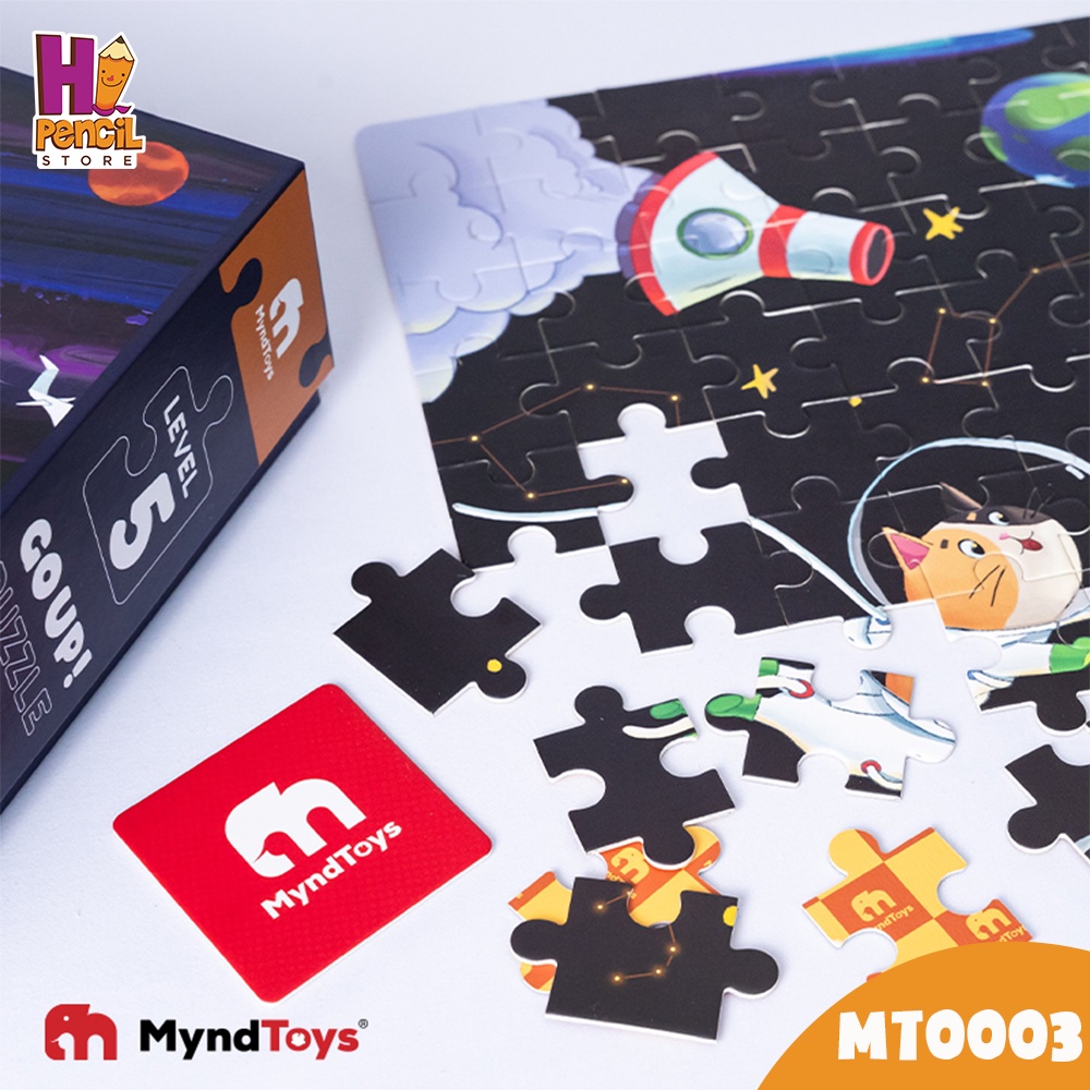 Đồ chơi xếp hình MyndToys du hành vũ trụ Go up Puzzle Level 5 Luna Adventure cho bé trên 4 tuổi