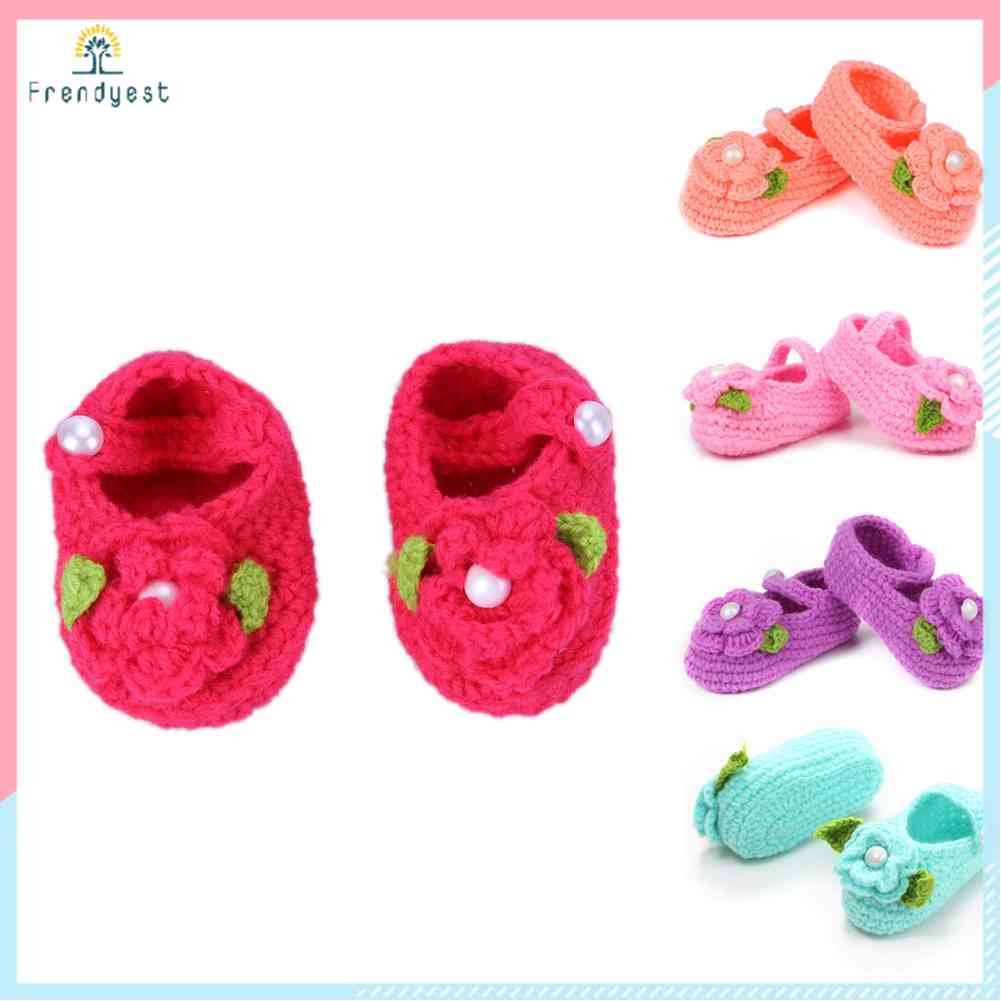 Giày Đan Len Thủ Công Cho Bé Sơ Sinh