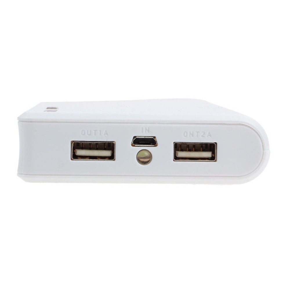 Vỏ hộp pin sạc dự phòng AUGUSTINE màu trắng USB DIY