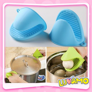 Nhấc nồi chịu nhiệt , Bộ 2 miếng nhấc xoong nồi chống trơn trượt chịu nhiệt Silicon  (set 1 đôi)