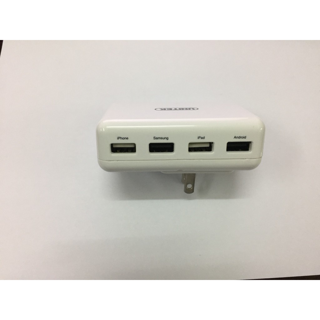 Cốc sạc USB 4 port Unitek Y-2166WH 2.0 chính hãng