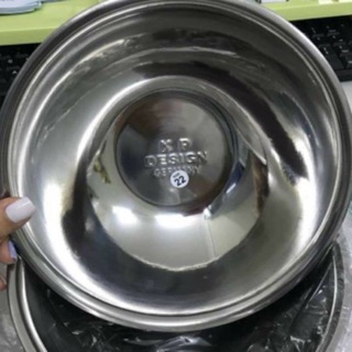Bát inox rửa mặt dùng trong spa, size 22cm