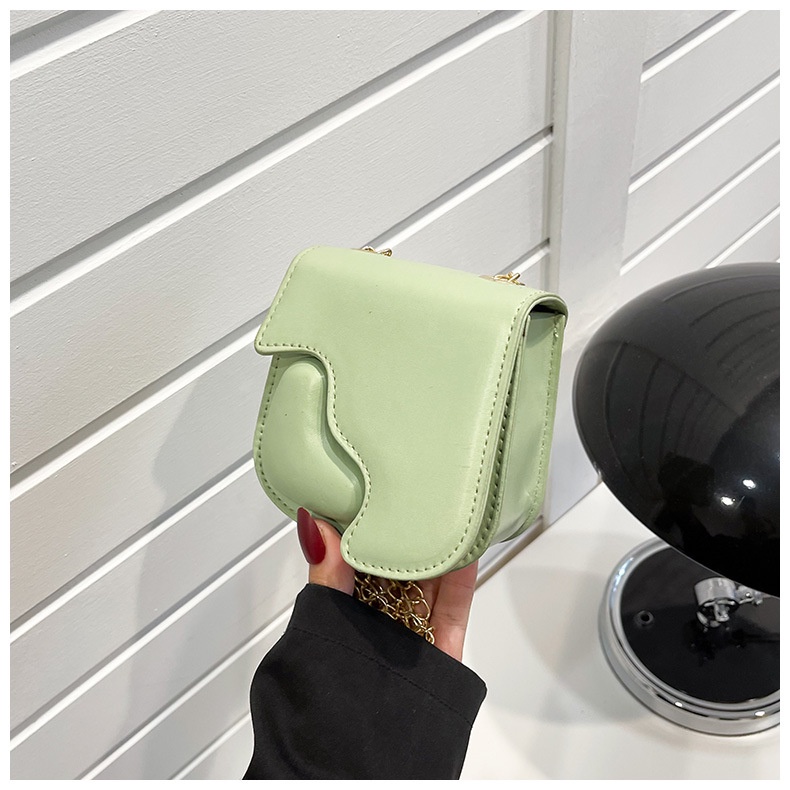 Túi Đeo Vai Hình Vuông Màu Trơn Phối Dây Xích Phong Cách Thời Trang Hàng Mới Dành Cho Nữ 2022