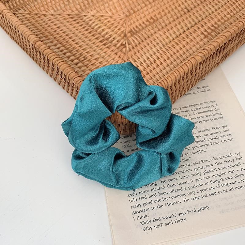 Dây Buộc Tóc Vải Satin Kiểu Pháp Ngọt Ngào