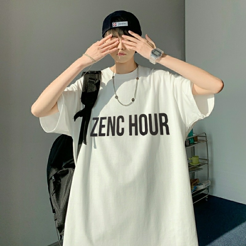 Áo thun tay lỡ, áo phông shopcossi form rộng chất cotton in hình ZEN