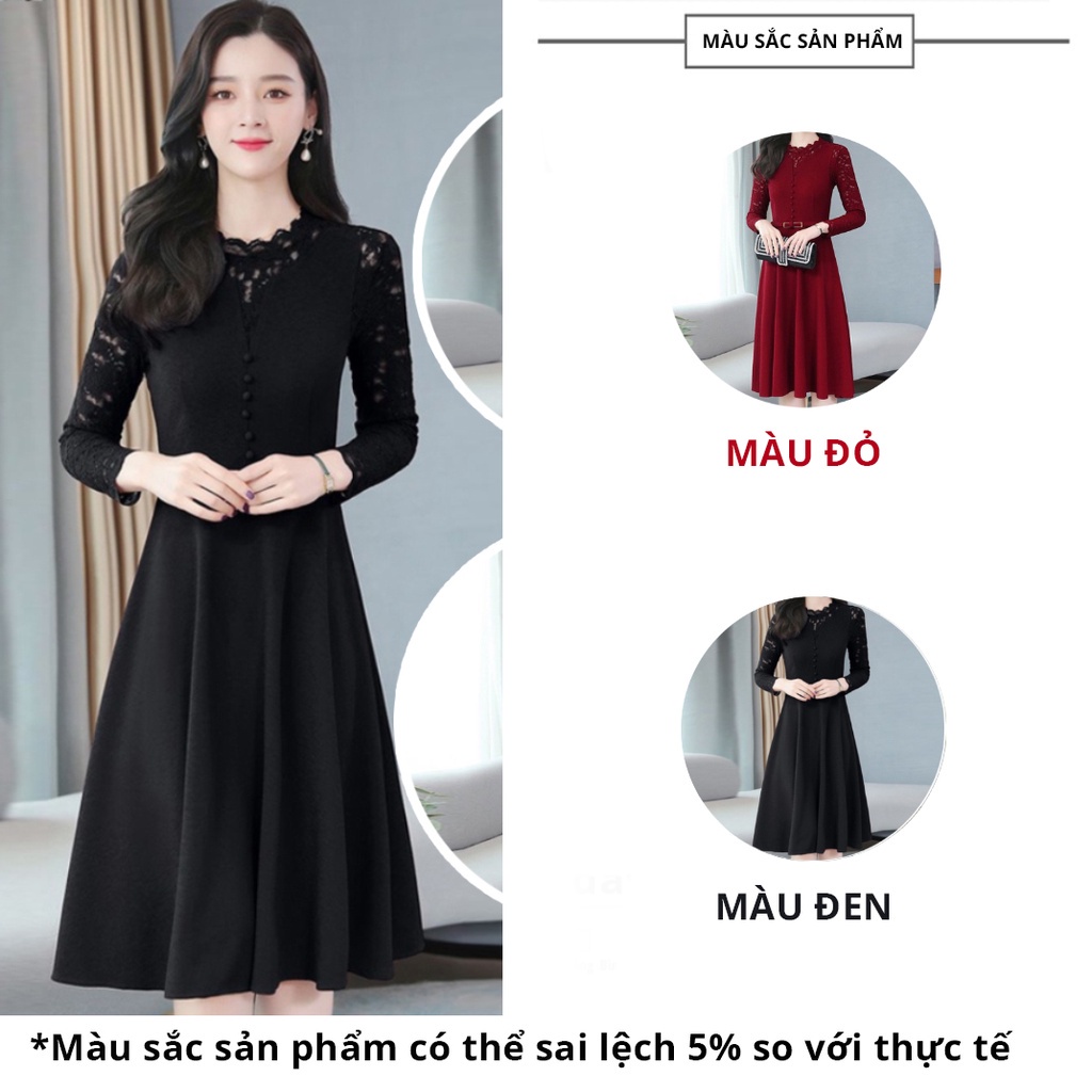 Đầm trung niên sang trong bigsize cho mẹ cao cấp dự tiệc thiết kế dáng suông đẹp WOBE Happy Mami - L92 -KLH)(