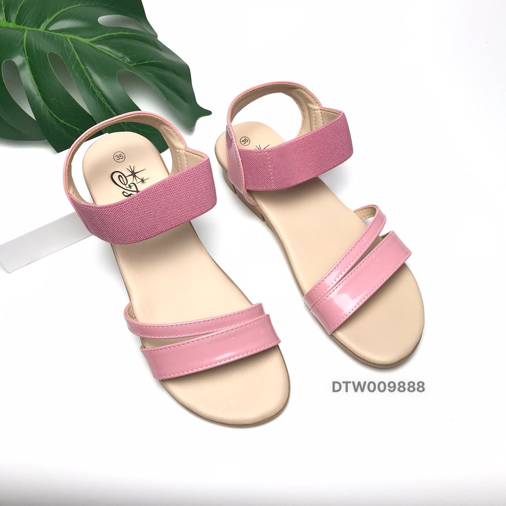 Sandal nữ BlTIS ❤️FREESHIP❤️ Dép quai hậu nữ quai chun màu hồng DTW