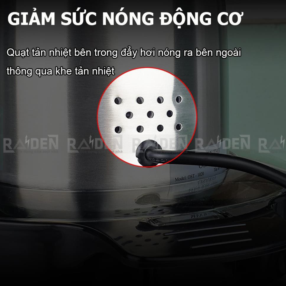 [TB02] Máy xay thịt công suất 1000W, cối inox 6L Osako OST-1020