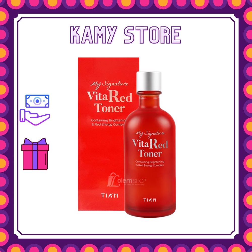 Nước Cân Bằng Da Làm Trắng Da Tia’m Tiam My Signature Vita Red Toner 130ml