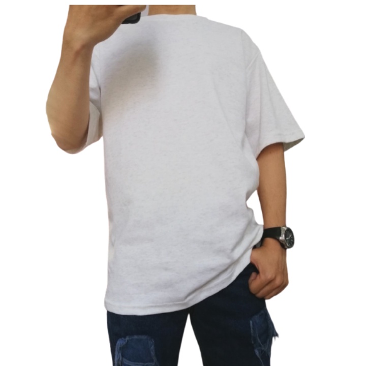 Áo thun form rộng Unisex tay lỡ trắng đen dành cho nam và nữ vải thun cotton mềm mịn mát- ATTR01