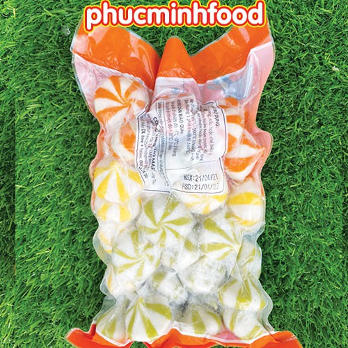 [10 Loại] Viên thả lẩu, bánh bao nhân trứng cá sọc surimi, nhím biển hàng Việt Nam (Phumark, Lacusina) gói 500g